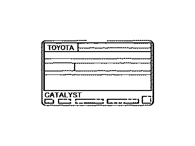 Toyota 11298-28650 Label, Emission Control Information
