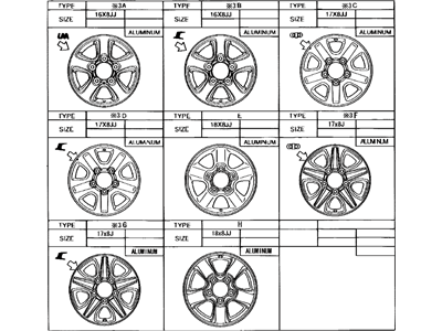 Toyota 42611-60300 Wheel, Disc