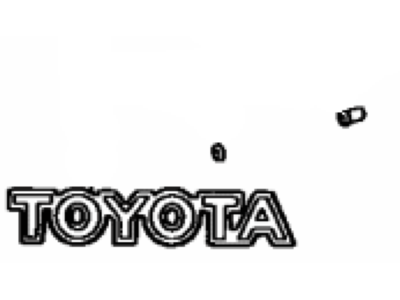 Toyota 75443-20150-01 Luggage Compartment Door Plate, No.3