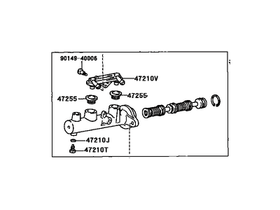 Toyota 47201-08010 Brake Master Cylinder Sub-Assembly