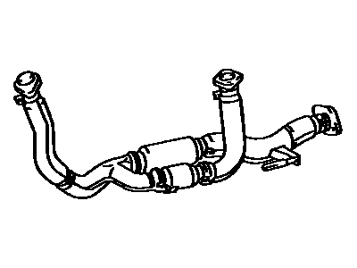 Toyota 17410-03190 Front Exhaust Pipe Assembly