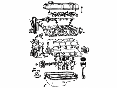 Toyota 19000-38020 Engine Assembly, Partial