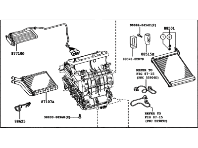 Toyota 87050-08070 Radiator Assembly, Air C