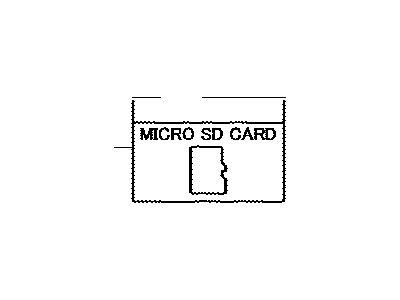 Toyota 86271-0E185 Micro Sd Card