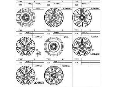 Toyota 42611-02G20 Wheel, Disc