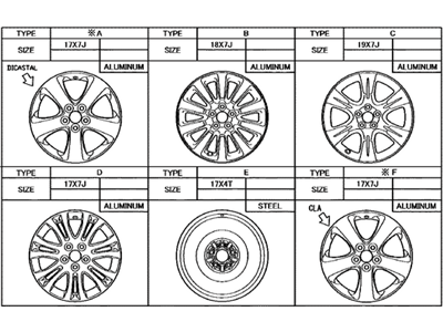 Toyota 42611-08150 Wheel, Disc