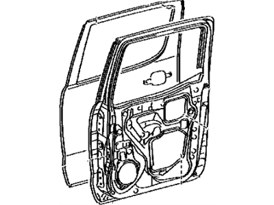 Toyota 67003-04070 Panel Sub-Assy, Rear Door, RH