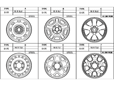 Toyota 42611-04190 Wheel, Disc