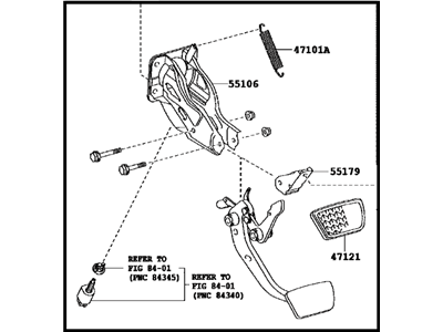 Toyota 47110-04170 Support Assembly, Brake
