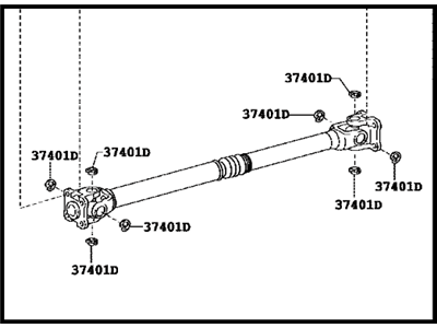 Toyota 37140-04051 Front Propelle Shaft Assembly