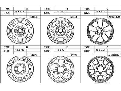 Toyota 42601-AD040 Wheel, Disc