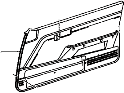 Toyota 67610-35B50-C0 Panel Assembly, Front Door