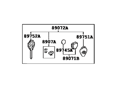 Toyota 89070-52B20 Transmitter Assembly, Do