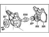 OEM Toyota Cressida Water Pump Assembly - 16110-49086-77