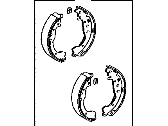 Toyota 04495-52120 Shoe Kit, Brake, Rear