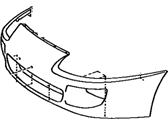 Toyota 52119-14921 Cover, Front Bumper, L/Co