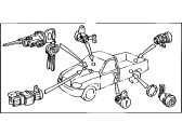 Toyota 69005-0C040 Cylinder&Key Set