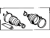 Toyota 04428-35010 Boot Kit, Front Drive Shaft