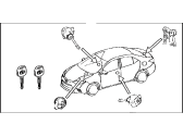 Toyota 69005-02A30 Cylinder&Key Set