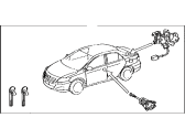 Toyota 69005-02400 Cylinder&Key Set