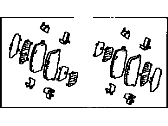 Toyota 04492-17040 Pad Kit, Disc Brake