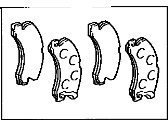 Toyota 04466-17030 Pad Kit, Disc Brake