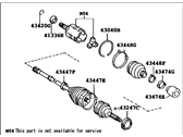 Toyota 43420-06221 Shaft Assembly, Front Drive