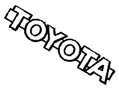 Toyota 75316-90A00 Ornament, Radiator Grille
