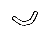Toyota 16264-0A010 Hose, Water By-Pass