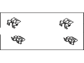 Toyota 04948-0E020 Fitting Kit, Disc Brake